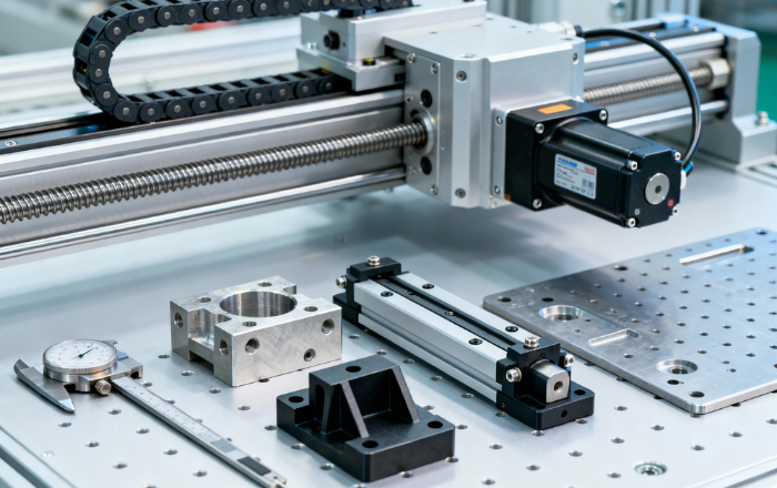 CNC parts for mechatronics.